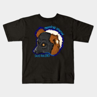 Day 30- Last Day- Red Ruffed Lemur Kids T-Shirt